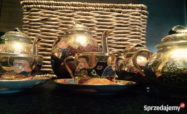 Oryginalny serwis kawowy japońska porcelana Kraków sprzedam