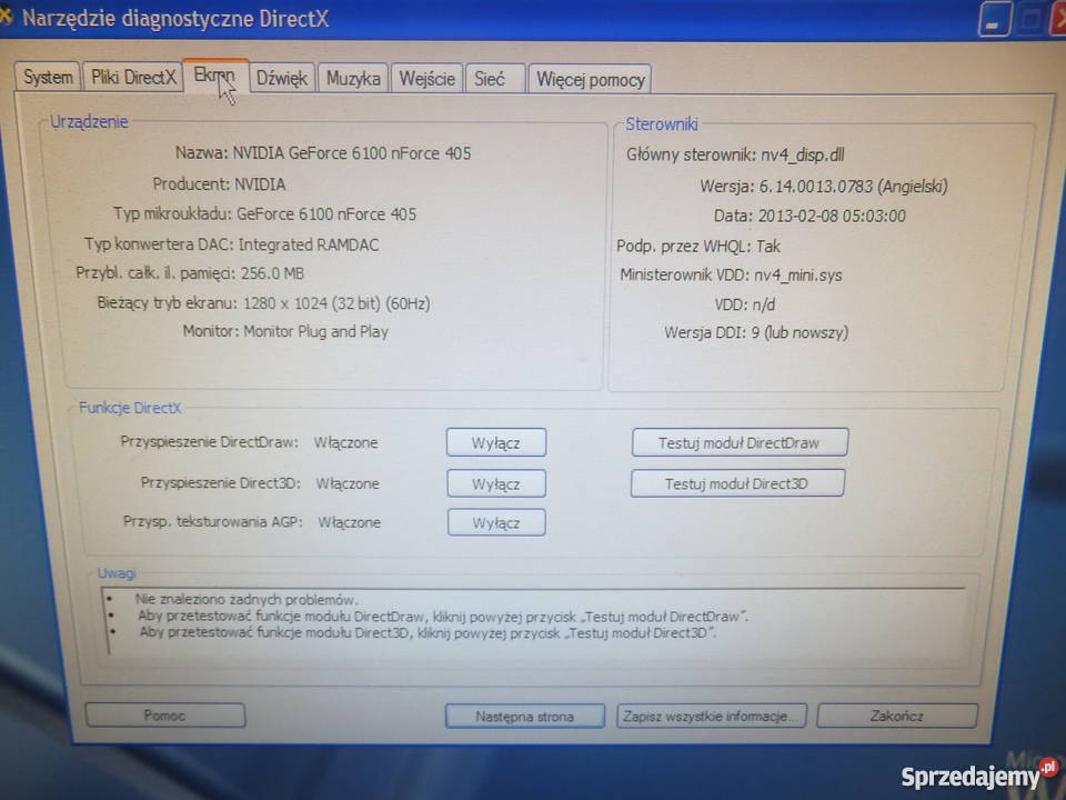 komputer pc win xp Pleśna