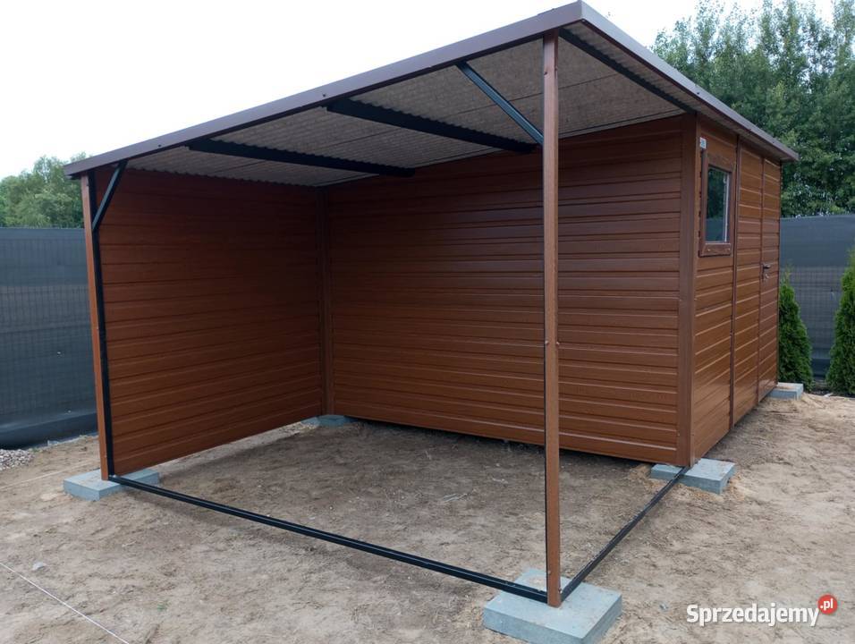 Domek narzędziowy z wiatą 3x3 Żyrardów