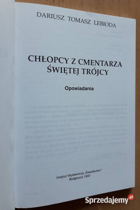 Chłopcy z cmentarza Świętej Trójcy Dariusz Suwałki
