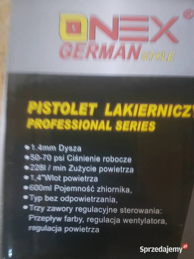 Onex ox1028 lakierniczy dysza14mm zbiornik 600ml Dom i Ogród Głogowa sprzedam
