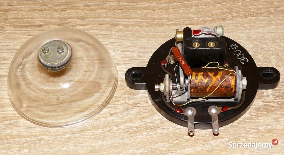 Dzwonek elektryczny ze szklaną kopułką 12 VDC 24 śląskie sprzedam