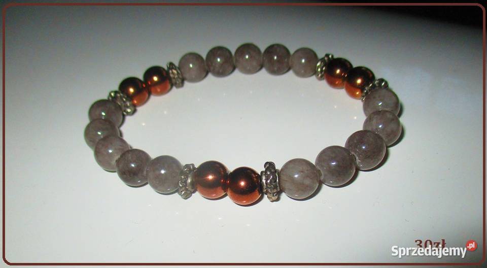 BRANSOLETA z zielonych agatów bransoleta