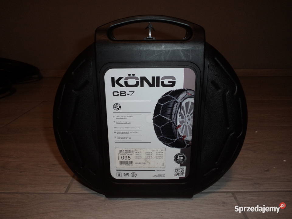 NOWE łańcuchy śniegowe na śnieg lód KONIG CB7 KN Wieluń