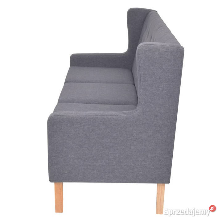 Zestaw sof 2 materiałowe szare WM274934 Warszawa