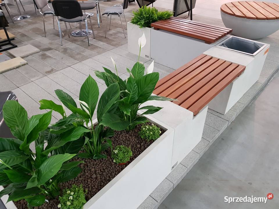 Betonowy kosz na śmieci Cubico Świdnica