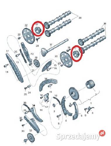 2 Koło pośrednie wałka rozrządu VW Audi V6 TDI Rok produkcji 2025 Kraków