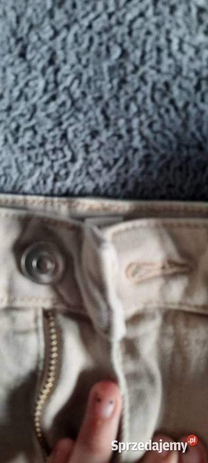 Spodenki beżowe jeansowe H&M Spodnie