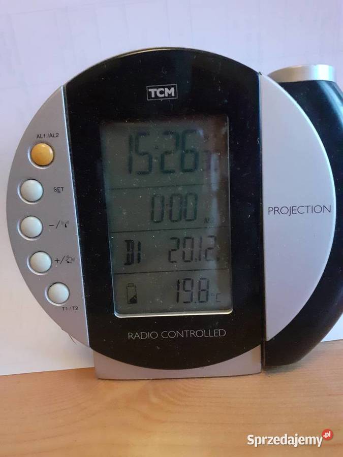 Zegar z Wyświetlaniem Termometr Radio Control Kraków