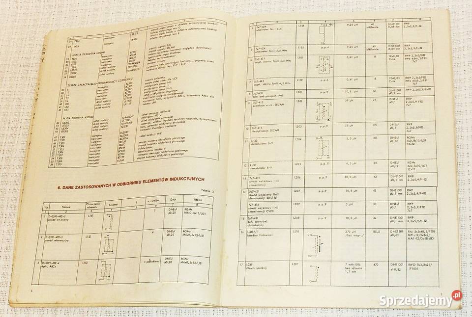 Instrukcja serwisowa schemat telewizora SYRIUSZ Kineskopowy Gliwice