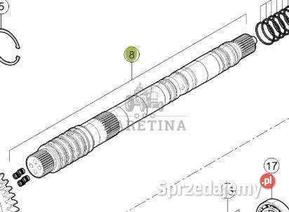Claas Axion 870 Wałek Przekładni Skrzyni Biegów Jastrzębniki sprzedam