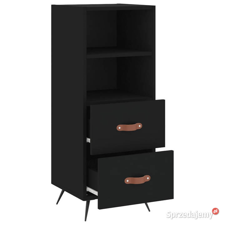 Szafka czarna 345x34x90 materiał drewnopochodny Pozostałe Warszawa