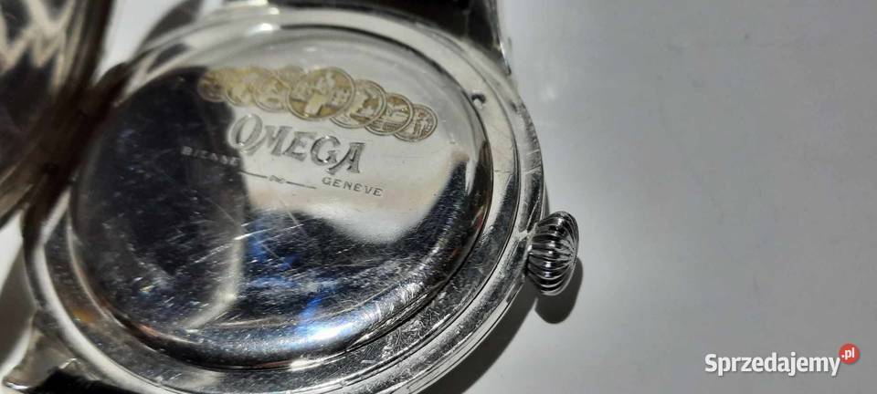 Zegarek Omega Pasówka czarna w srebrze K1600 mazowieckie