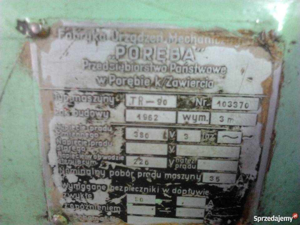 Tokarka uniwersalna TR903000 Poreba małopolskie Olkusz