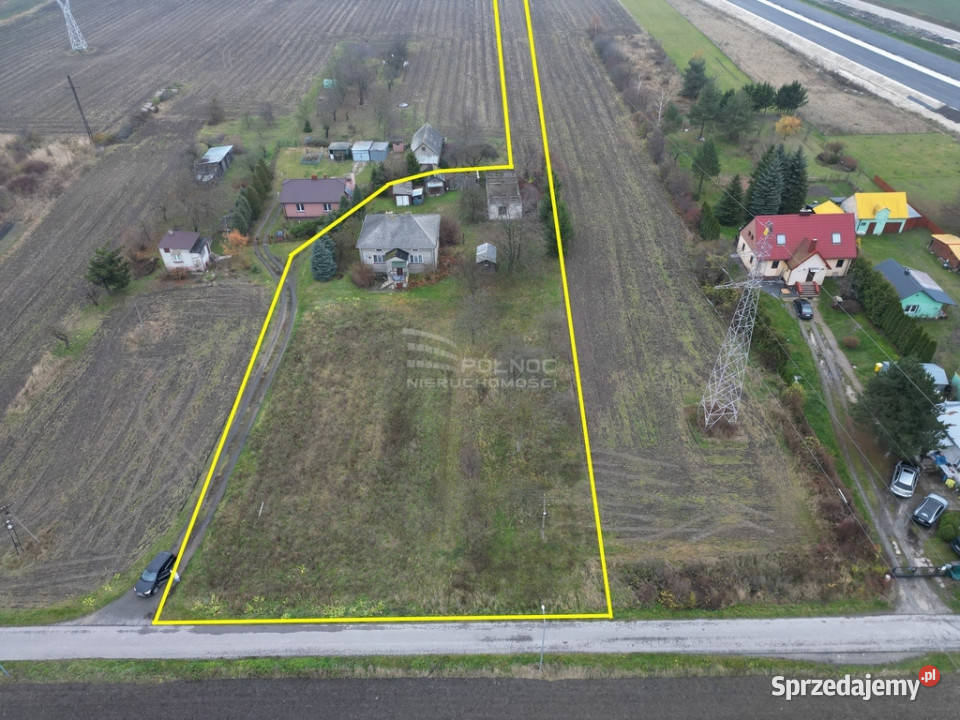 Dom w Okszowie działka 5600 m2 lubelskie Okszów-Kolonia