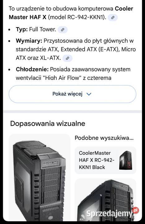 Obudowa haf x obudowa PC