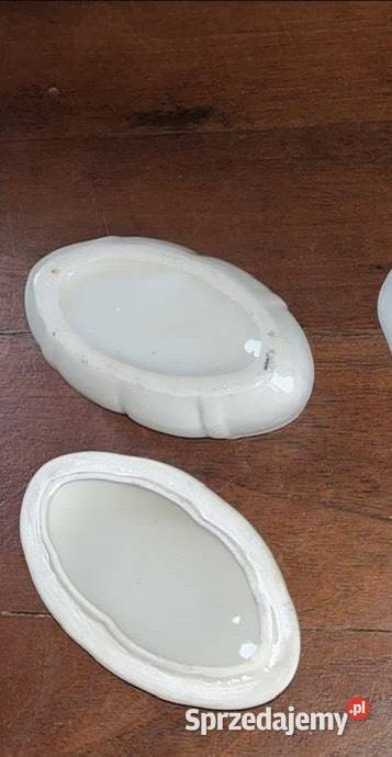 Puzderko Biała porcelana Z kwiatami Gdańsk