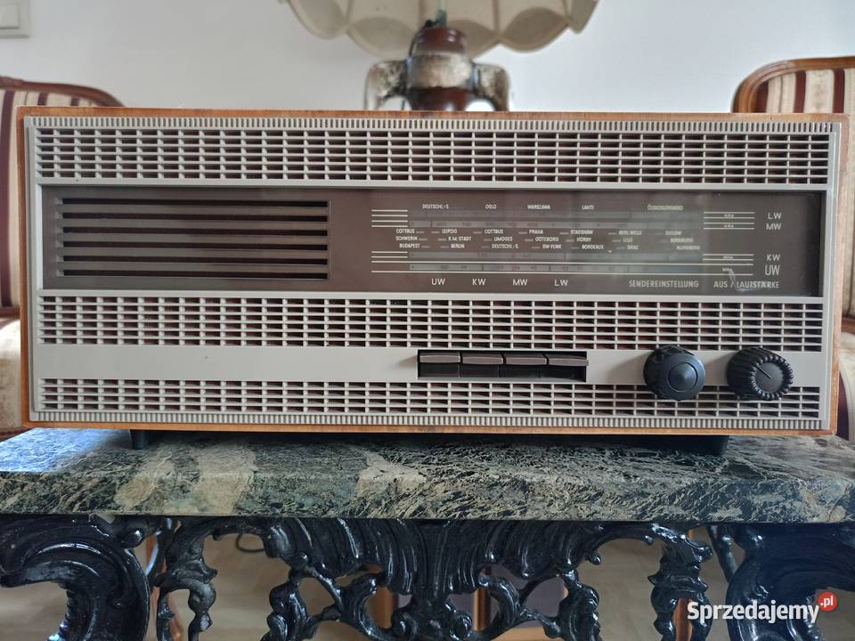 Zabytkowe Radio Lampowe VARINA 5460 RFT Vintage Drawski Młyn