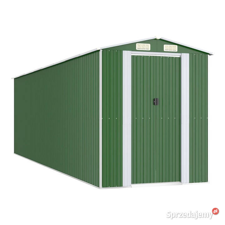 Szopa ogrodowa zielona 192x689x223 stal