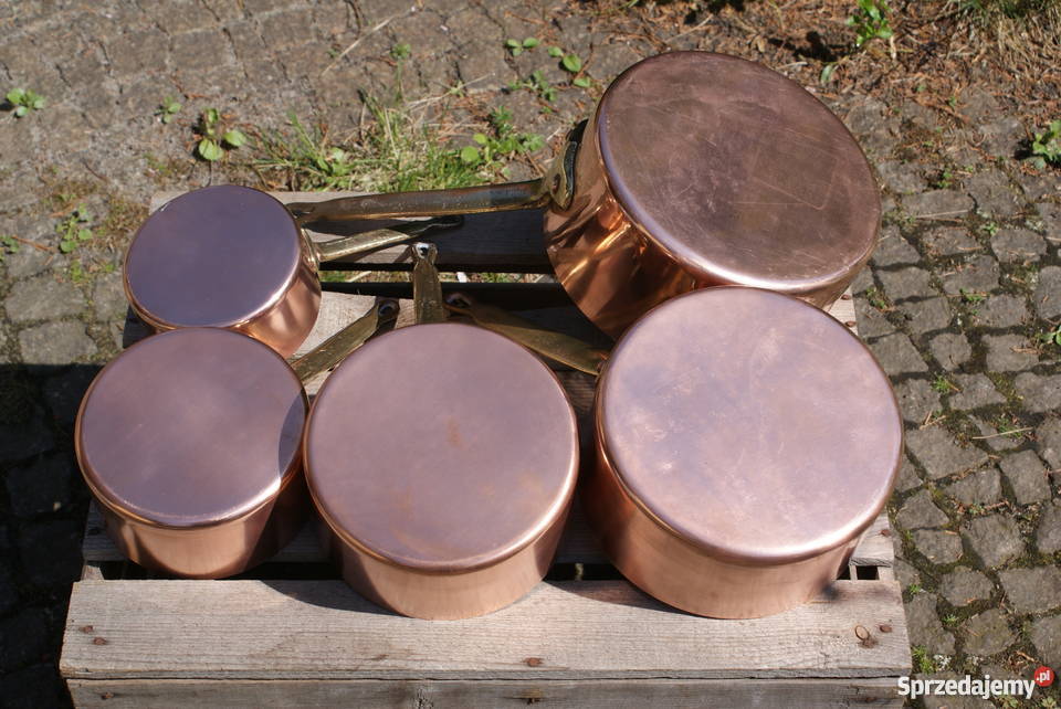 Garnki rondle miedziane grube dno 5 Warszawa
