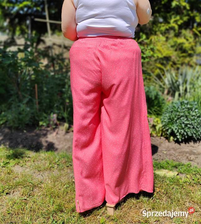 Nowe szerokie spodnie HM 42 XL 44 XXL różowe Szczecin sprzedam
