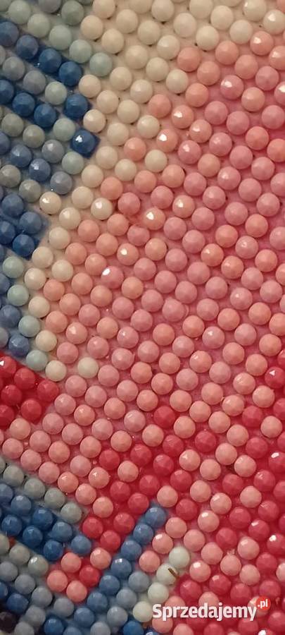 4434 stary plakat haft diamentow Wieża Eiffla w