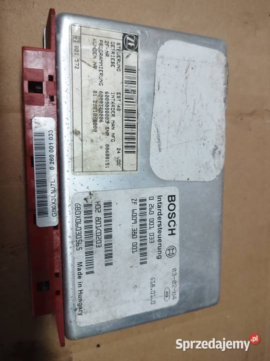 MAN TGA TGX sterownik INTARDERA 0260001033 Rzędowice