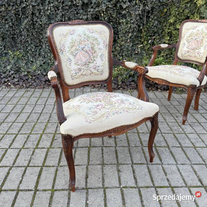 ARTexpert Para foteli Ludwik fotel tapicerka Dobrzany