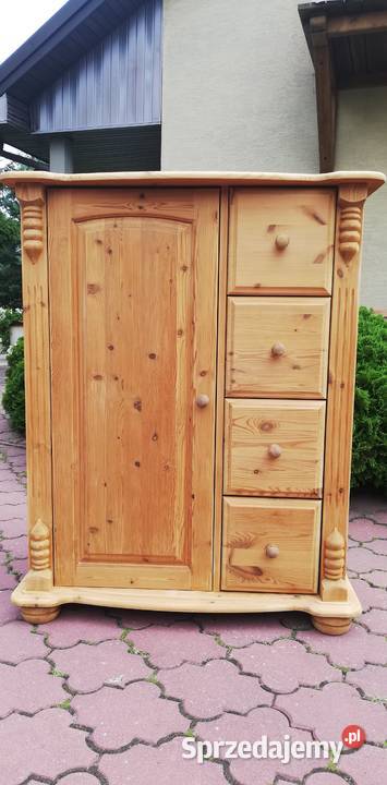 Komoda stylowa drewniana szafka sosnowa mazowieckie Garwolin