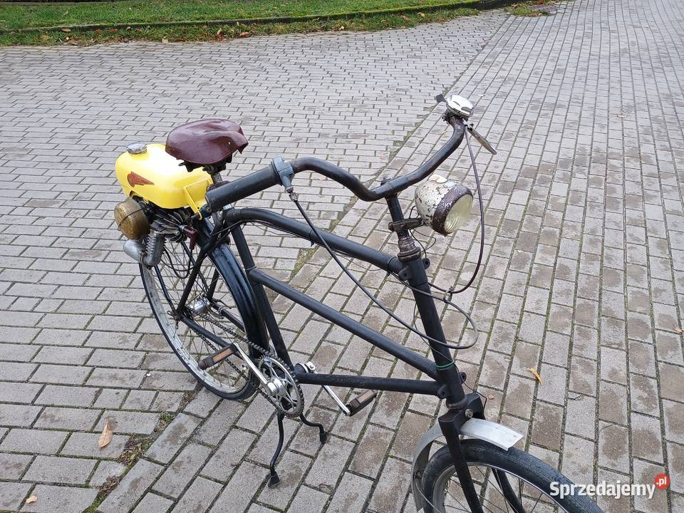 Rower z silnikiem Trojan Mini Motor zabytkowy 50cm3 Kurzętnik sprzedam