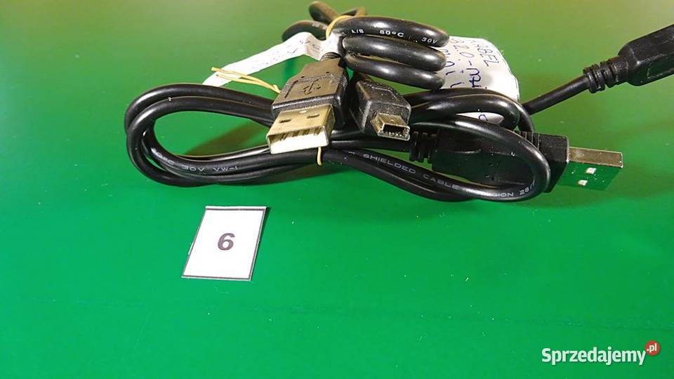 Kabelki USB 20 mini USB różnej długości śląskie