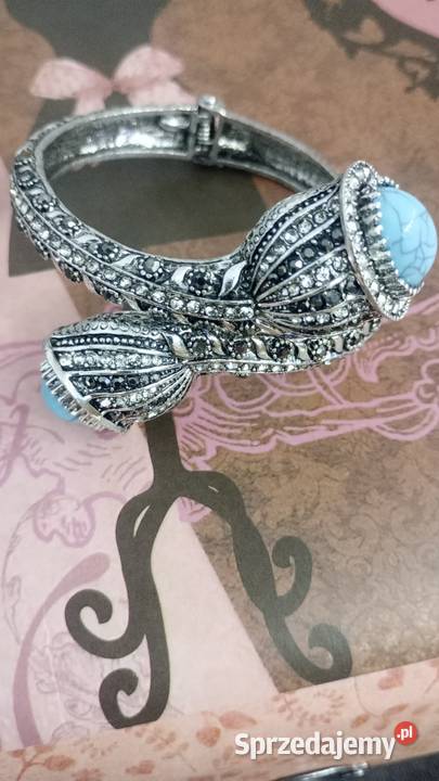 Cudna lśniąca elegancka bransoletka turecka