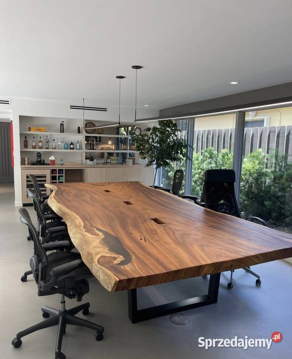 Stół do jadalni z drewna egzotycznego biurko Kraków