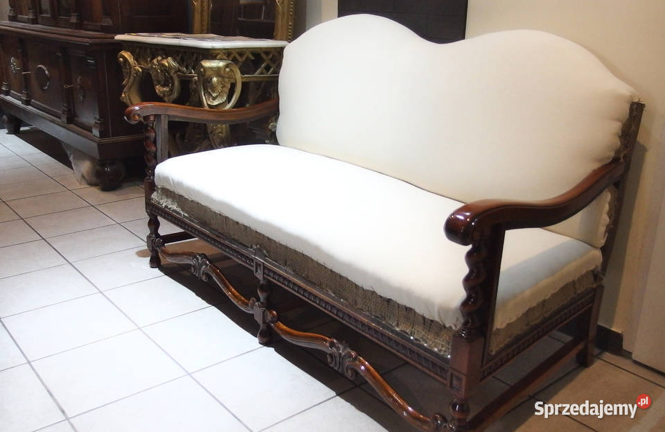 Neobarokowa sofa i dwa fotele
