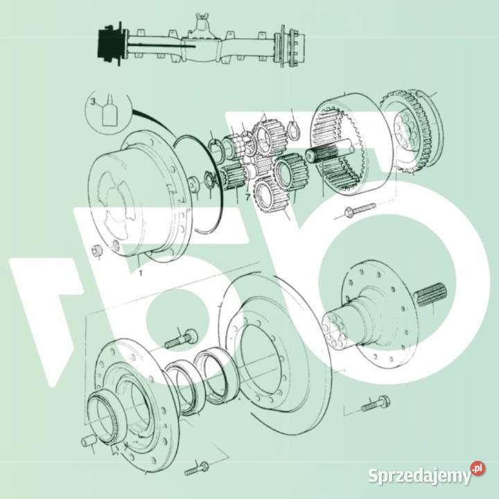 Zwolnica Kompletna 45416401 JCB Fastrac 2150 Wilkowo