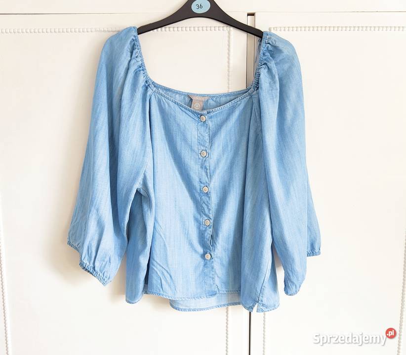 Nowa bluzka Lindex L 40 XL 42 niebieska prosta