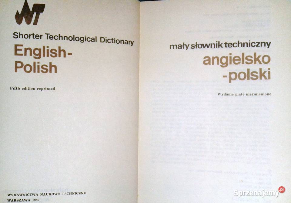 Mały słownik techniczny polsko angielski S Chełm