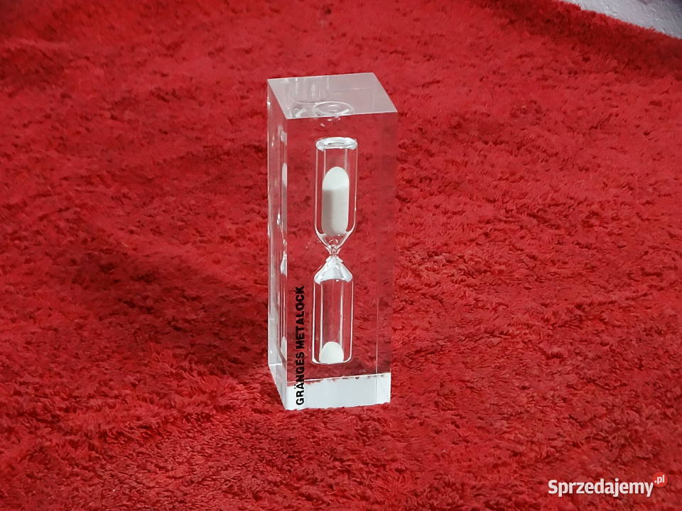 Vintage Klepsydra Grnges Metalock Design PRL lubelskie Biłgoraj