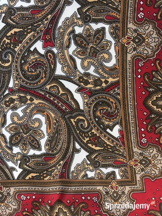 Chusta apaszka materiałowa vintage florystyczne Warszawa sprzedam