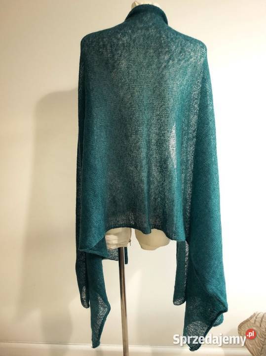 Szal Moherowy Duży Mgiełka Morski Kolor HM Dla kobiet podlaskie Łomża sprzedam