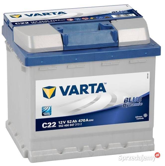 NOWY AKUMULATOR VARTA Blue Dynamic C22 52Ah 470A Opole