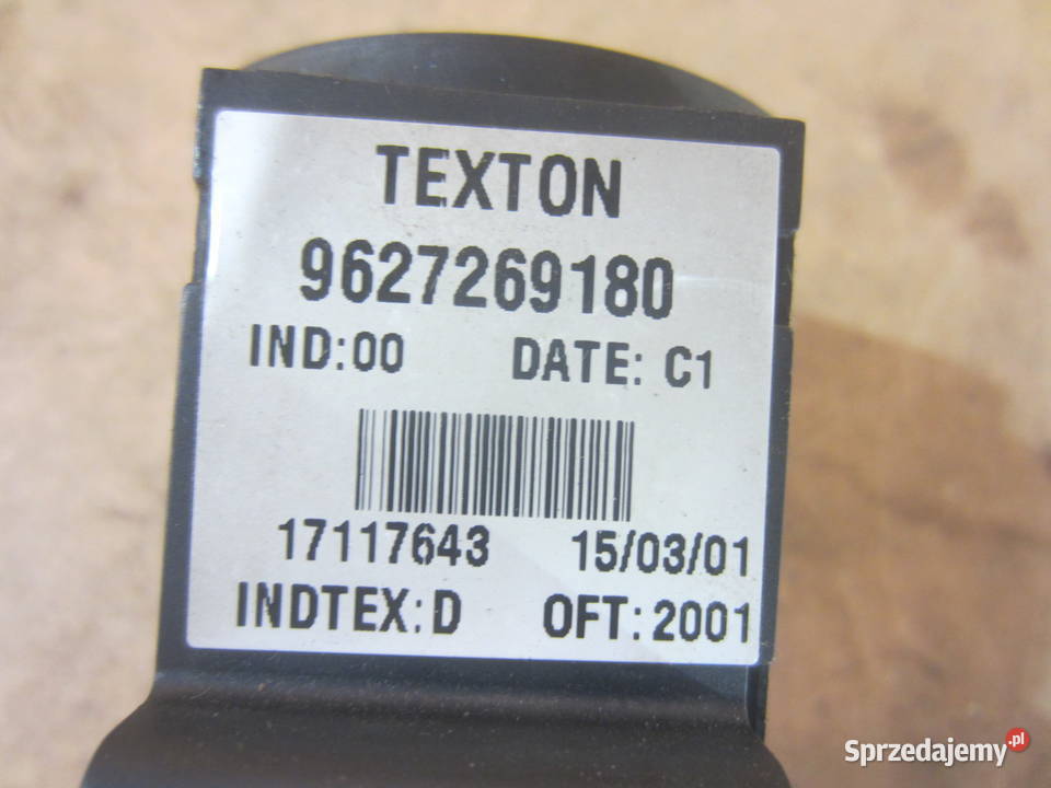 moduł peskta immobilizera peugeot 206 9627269180