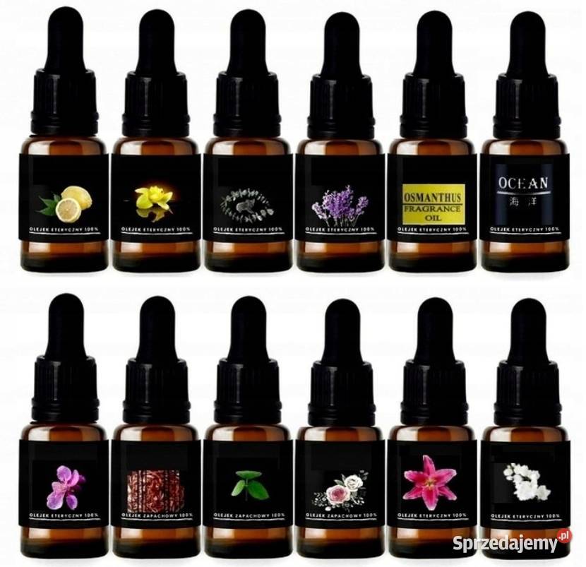 12x ZESTAW OLEJKÓW ETERYCZNYCH ZAPACHOWYCH 100 Rzeszów