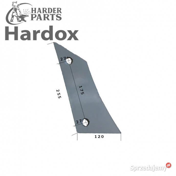 Pierś HARDOX VST1060P części do pługa GASSNER