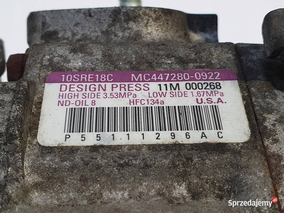 SPRĘŻARKA KLIMATYZACJI Jeep Compass 22 CRD osobowe Chełm