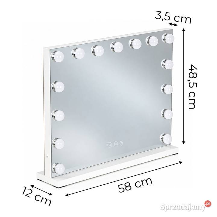 Lustro do makijażu LED 57x46 kosmetyczne