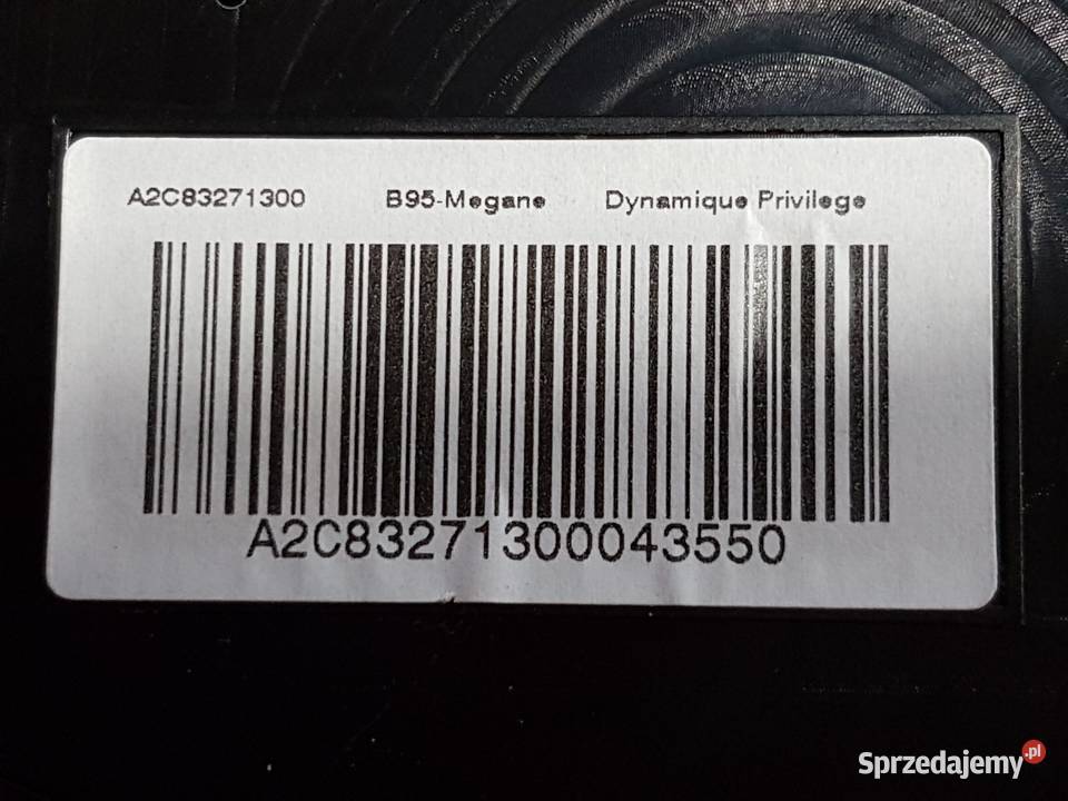 RENAULT MEGANE III 16 DIESEL LICZNIK ZEGAR Turek