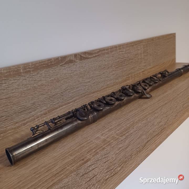 Stary zabytkowy flet z mosiadzu Lata 60 te Wrocław sprzedam