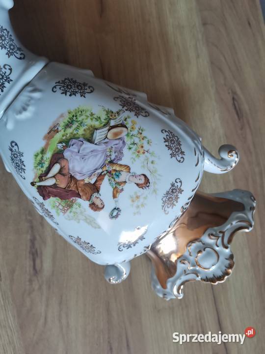 Stary duży unikatowy wazon porcelana Janina Katowice