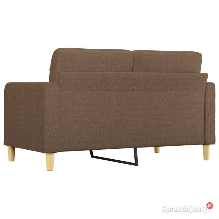 Sofa 2osobowa brązowa 140 tapicerowana tkaniną Warszawa